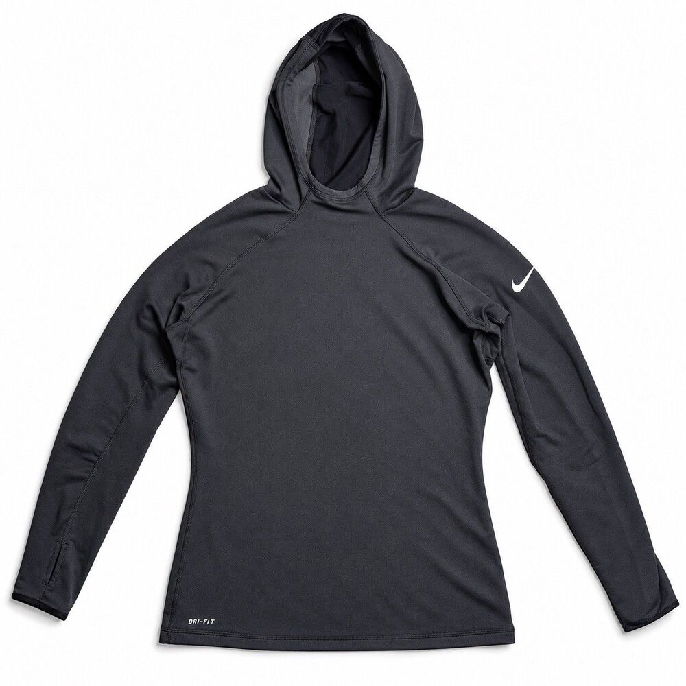 Nike Pro Dri-FIT Long Sleeve Hoodie Gray XL